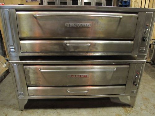 BLODGETT 1060 DOUBLE STACK GAS PIZZA OVENS WITH STONES MODEL 1060