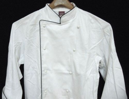 Dickies white with black piping grand master chef coat jacket 3x new for sale