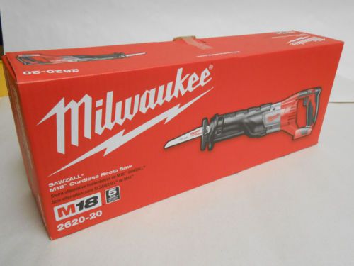 NEW in box Milwuakee M18 18 Volt Reciprocating Sawzall 2620-20 (Bare Tool)