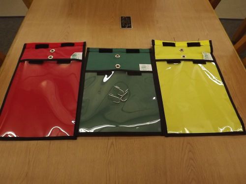 3 Nylon Hanging Media Pouches with VELCRO® brand fasteners and Hooks-
							
							show original title