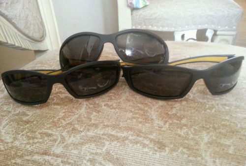 Lot of 3 uvex safety sunglasses yellow and black new