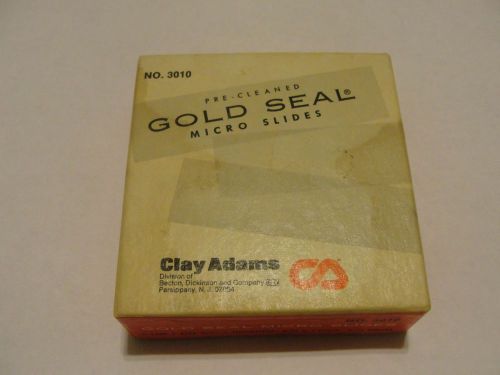 Vintage Clay Adams Gold Seal Microslides Product no. 3010