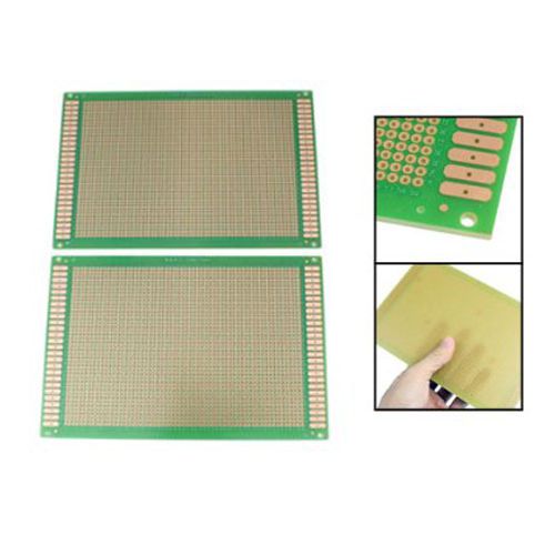 2 Pcs Single Side Prototype PCB Board Green 18x12cm WA
