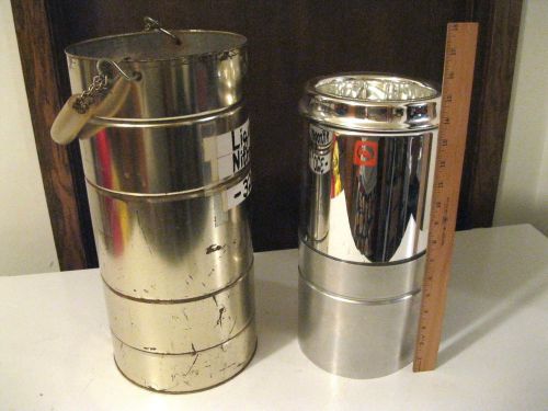 Dewar Cryogenics Vacuum Flask 6x11 ID Liquid Nitrogen 4 Liter with carrier