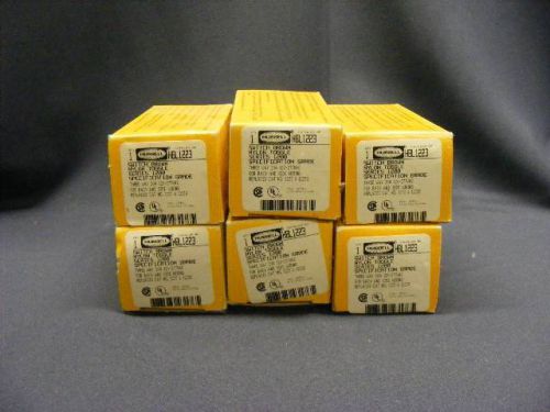 Lot of 6 HUBBELL HBL1223 3WAY Switches BROWN Nylon Toggle