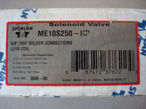 Sporlan me10s250-hp solenoid valve brand new in box