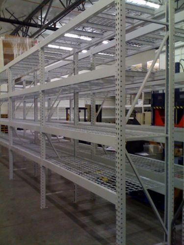 Teardrop pallet rack beams 96&#034; long x 4&#034; high used warehouse storage racking for sale