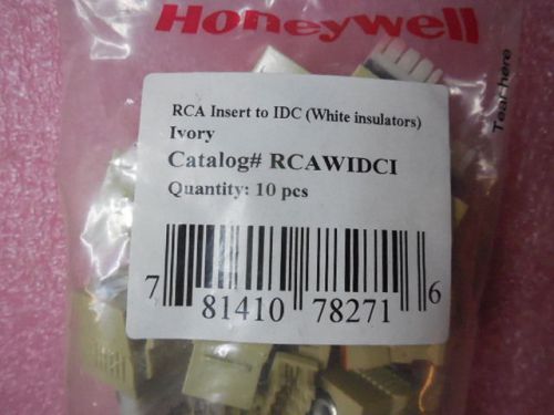 10 pcs honeywell rcawidci rca insert to idc white insulators ivory for sale