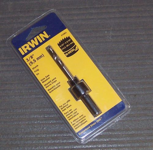 Irwin 373001 3/8&#034; hex shank hole saw mandrel for hole saws 9/16&#034; - 1-3/16&#034; for sale