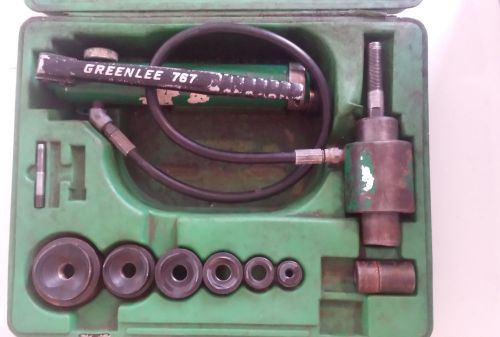 Greenlee Knock Out Set MAKE OFFER 7306  1/2&#034; to 2&#034; with 767 pump