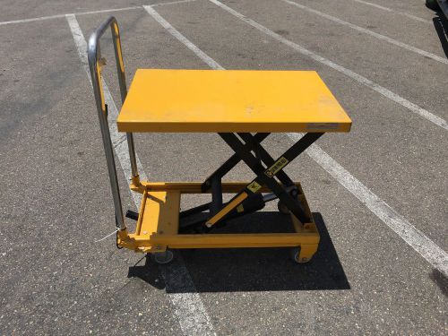 General dynamics scissor lift cart 500lb rolling hydraulic jack dolley furniture for sale