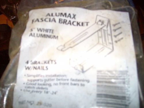 Amerimax Home Products White Facia Bracket (4 Brackets w/ Nails) 25-020