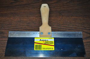 Ardell 5512 Blue Steel Taping Knife, Dry wall taping knife 12&#034;x3&#034; Made in USA