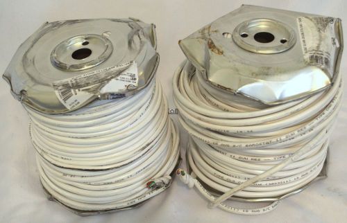 18/8 Thermostat Wire Coleman Cable 2-spools 250ea WHITE 8 Conductor