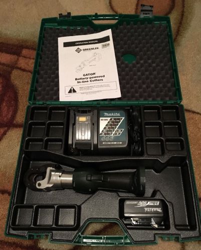 Gator Greenlee ESG25L Excellent Makita Battery And Makita Charger And Hard Case