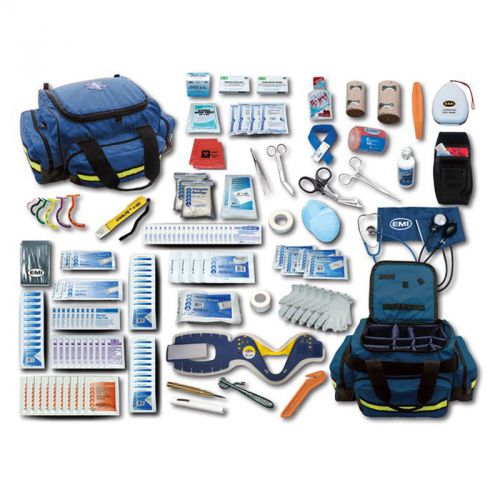 Emergency medical technician mega pro response complete kit with orange bag  ... for sale