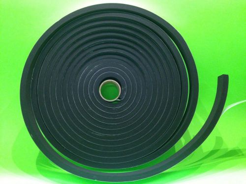 Sponge neoprene stripping with adhesive - 3/8&#034; x 1&#034; x 25&#039; sticky back black seal for sale