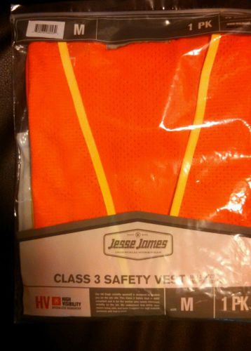 Jesse James Ansi Class 3 Orange Safety Vest Medium M 1 Pack New in Package