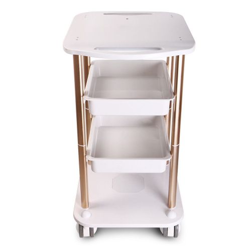 Cavitation machine display stand holder abs salon trolley cart assembled wheels for sale
