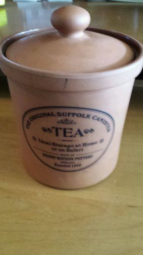 The Original Suffolk Canister for Tea Henry Watson Pottery England