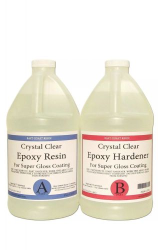 EPOXY RESIN 1 Gal kit CRYSTAL CLEAR for Super Gloss Coating and Table Tops