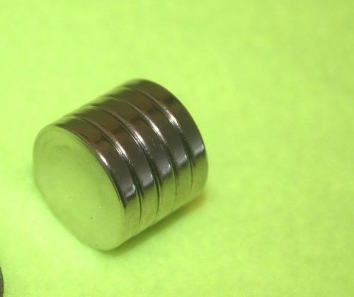 Qty 5 - 3/8&#034; x 1/8&#034; super strong n52 disc neodymium rare earth magnets round for sale