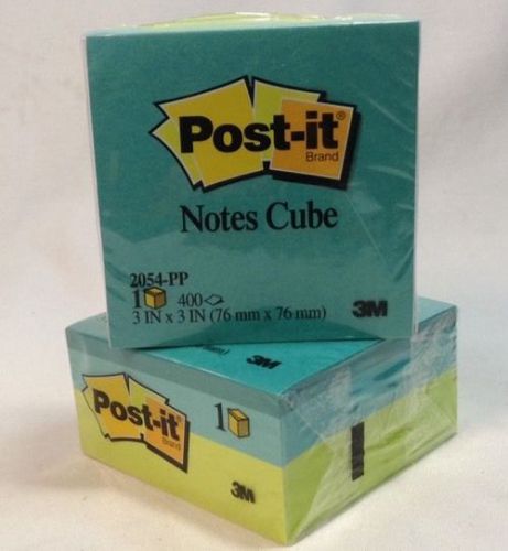 Post It Notes 3x3 Cube 2054-PP 400 Sheets - 2 Pack