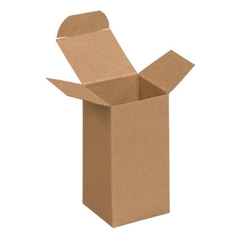 Kraft Cardboard 2&#034; x 2&#034; x 4&#034; Reverse Tuck Folding Boxes Cartons (Case of 1000)