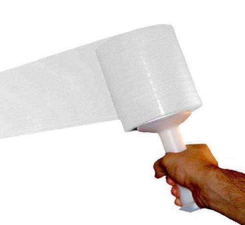 5&#034; x 1000&#039; x 80 Ga Stretch Wrap Cast Narrow Banding White Plastic Film 48 Rolls