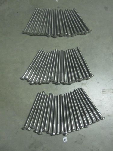 (60) New 8&#034; Stainless Steel Carriage Bolts 1/2-13  (7&#034; Threaded)