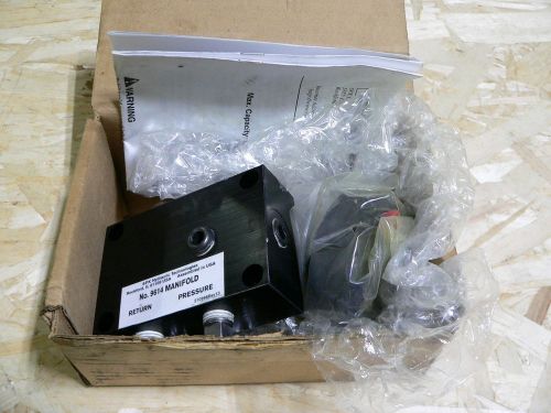 New 110058 hytec swing clamp 750lb s/a s low flange comes with no. 9614 manifold for sale