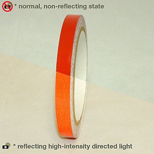 Jvcc ref-7 engineering grade reflective tape: 1/2 in. x 30 ft. (red) for sale