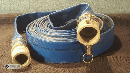 Value Brand 45DT95 Water Discharge Hose 2&#034; ID 50&#039; Blue 75 psi 150 Degrees  77509