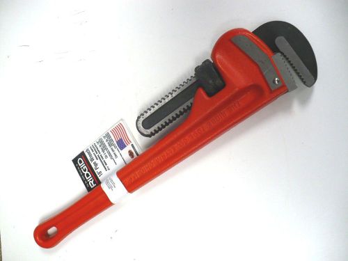 New Ridgid Straight Pipe Wrench 18&#034;- Cat. 31025- Free Shipping
