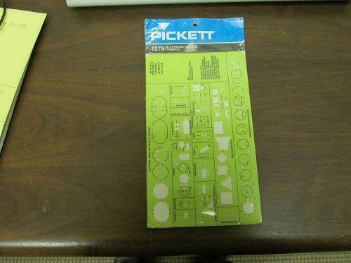 PICKETT 1279 ELECTRONIC DIAGRAM SYMBOLS FOR DRAWING GRAPHIC DIAGRAMS