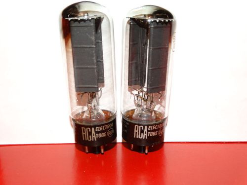 2 x 5U4gb RCA Tubes *Black Plates*Top Side D-Getter*Tall*Very Strong*