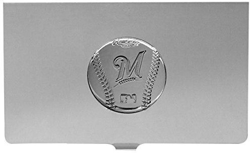 Maron Enterprises Inc. MLB Milwaukee Brewers Engraved Rhodium-Plated Business