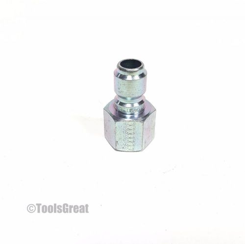 Zinc Plated Steel Pressure Washer Male Quick Connect Plug 3/8&#034;