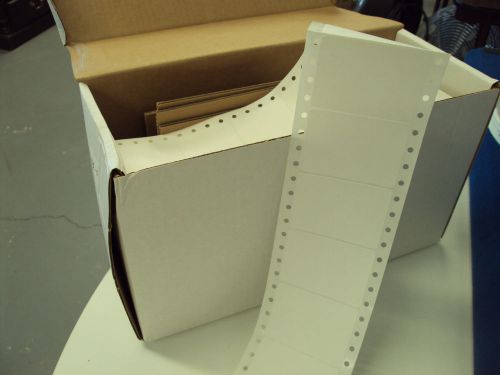 20000 continuous white disk labels pin fed printers 2 3/4&#034; x 1 15/16&#034; (4 boxes) for sale