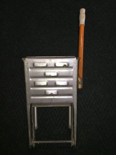 Nos vintage mop wringer ringer galvanized steel metal well made heavy duty for sale