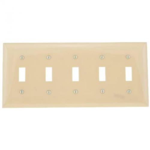 Switch Plate 5-Gang Ivory National Brand Alternative Standard Switch Plates