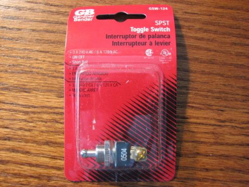 box lot of 5 Gardner Bender Toggle switch. 12 volt 2 pole new in package