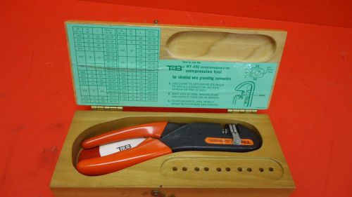 T&amp;B Thomas &amp; Betts WT-440 Compression Tool in Wooden Case