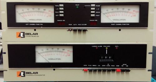 Belar Stereo Monitor FMS-2 and Belar FM Modulation Monitor FMM-2