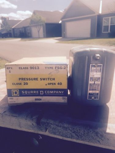Vintage Square D Pressure Switch In Box Pump Pumptrol FSG-2 NOS