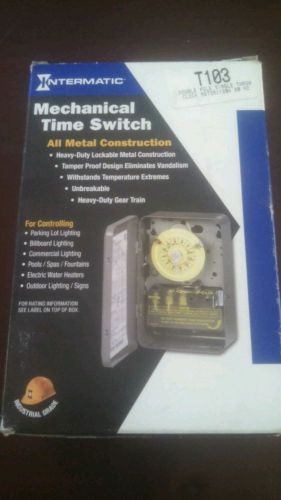 Intermatic mechanical time switch. T103 double pole single throw clock motor