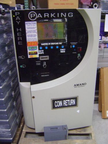 AMANO MCGANN AGP-7811 PAYSTATION VENDING MACHINE TICKET DISPENSER PARKING GARAGE