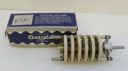 Vintage Centralab Rotary Switch, Adjustable Stop, New in Box, M7474474