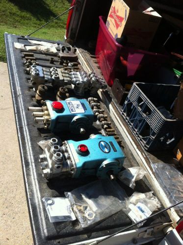 2 CAT 530 Car Wash Plunger Pumps + A Lot Of Car Wash Parts- Kits -Valves Ect