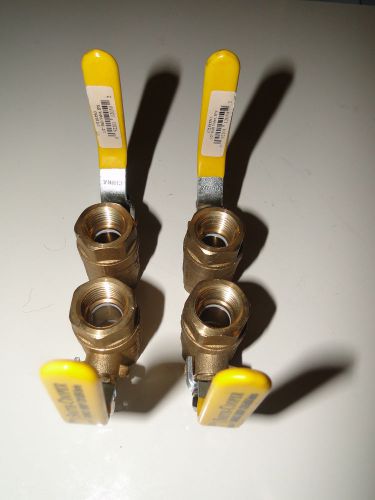 Qty (4) 1/2&#034; Ball Valve Brass by Smith-Cooper 600# WOG